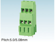 Клеммник винтовой, двухуровневый WJE2K500A-5.0-2x02P
